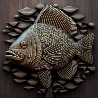 3D model Common sunfish fish (STL)